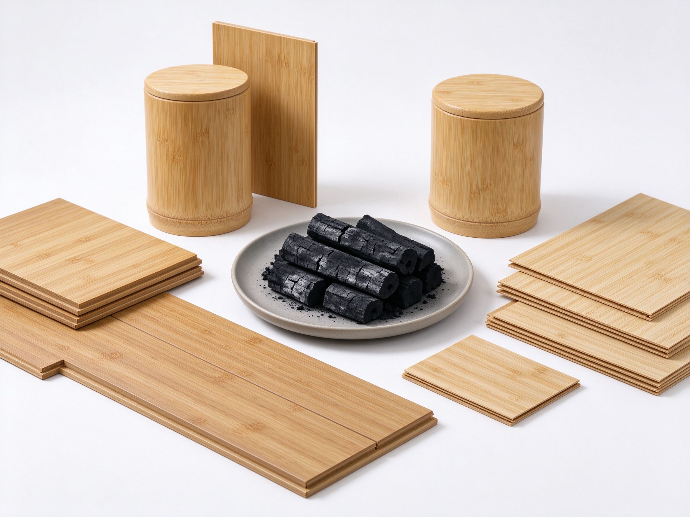 Range of bamboo products